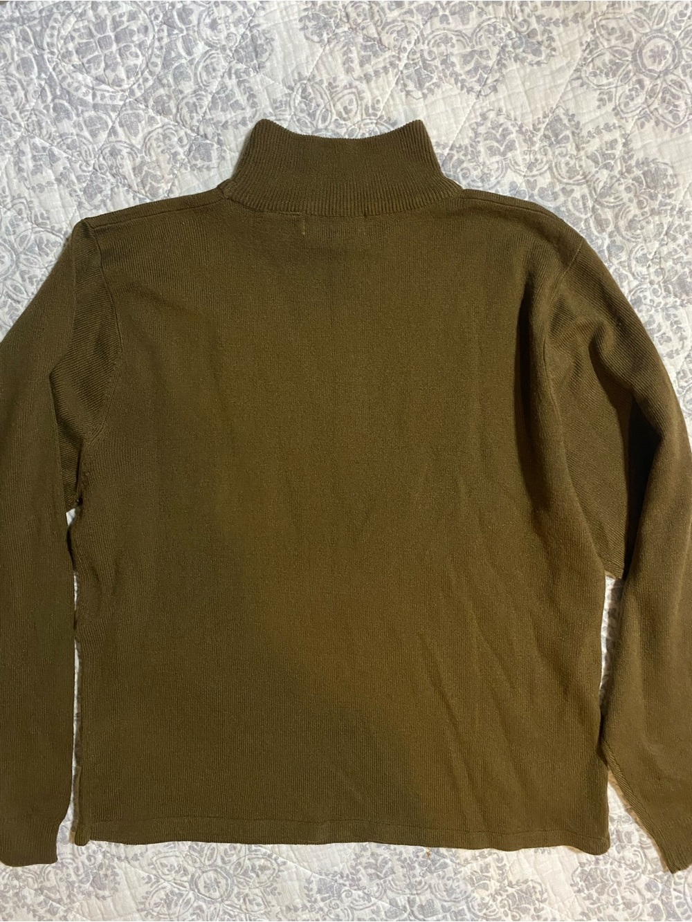 Women's Coffee Cowl Neck Sweater - S